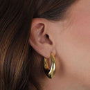 Brinco Dourado Concha Orgânico - Galeria