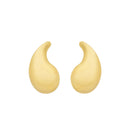 Brinco Dourado Gota Curvada Média