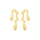 Brinco Dourado Orgânico de Gota