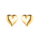 Brinco Dourado de Coração Médio